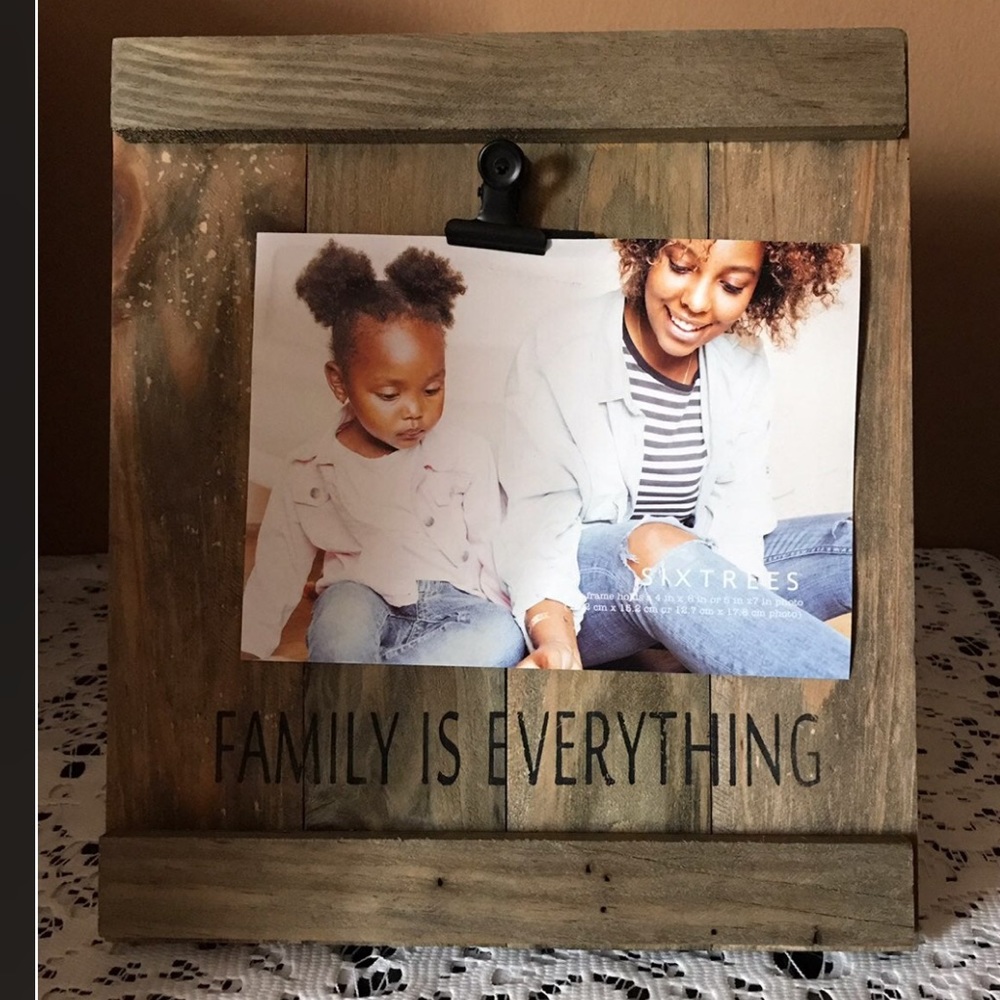 NWT Family is Everything Frame fits 4by6/5by7 Pic